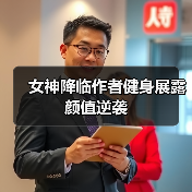 女神降临作者健身展露颜值逆袭（图1）