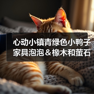 心动小镇青绿色小鸭子家具泡泡＆橡木和萤石点位（图4）