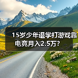 15岁少年退学打游戏靠电竞月入2.5万?(图2) 15岁少年退学打游戏靠电竞月入2.5万?(图2)