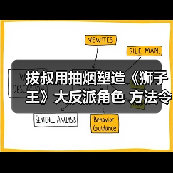 拔叔用抽烟塑造《狮子王》大反派角色 方法令人意外(图1) 拔叔用抽烟塑造《狮子王》大反派角色 方法令人意外(图1)