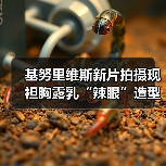 基努里维斯新片拍摄现袒胸露乳“辣眼”造型(图2) 基努里维斯新片拍摄现袒胸露乳“辣眼”造型(图2)