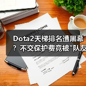 Dota2天梯排名遭黑幕?不交保护费竟被 Dota2天梯排名遭黑幕?不交保护费竟被