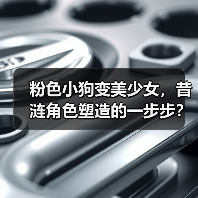粉色小狗变美少女,昔涟角色塑造的一步步?(图1) 粉色小狗变美少女,昔涟角色塑造的一步步?(图1)